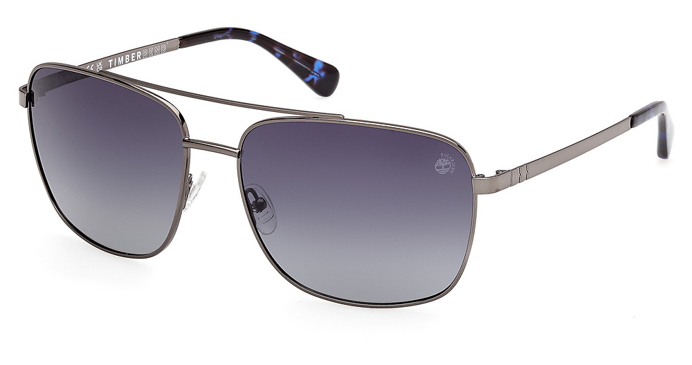 shiny gunmetal / smoke polarized