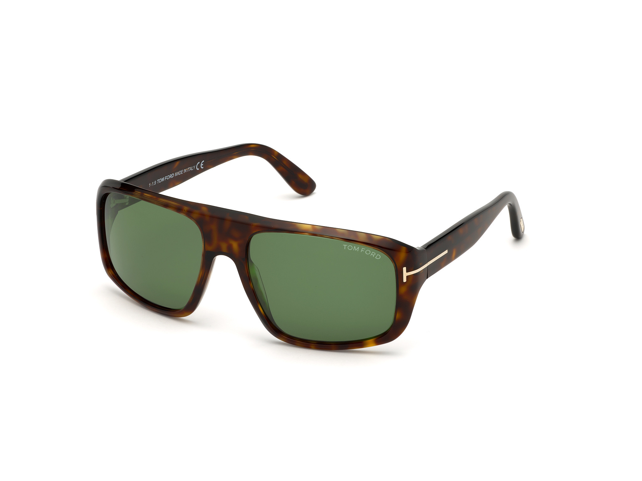 Shiny Classic Dark Havana/ Green Lenses