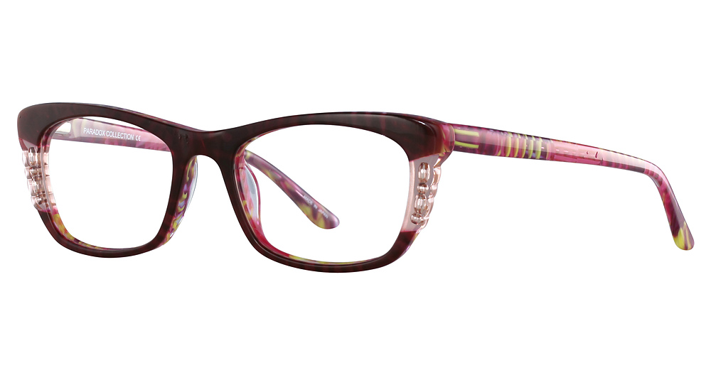 Dark Red & Crystal Pink