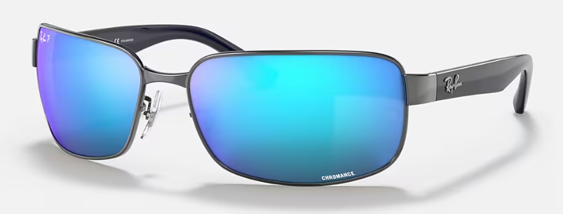 GUNMETAL / GREEN MIRROR BLUE