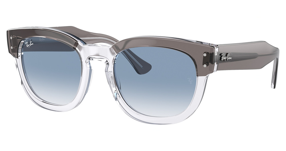GREY ON TRANSPARENT / CLEAR GRADIENT BLUE