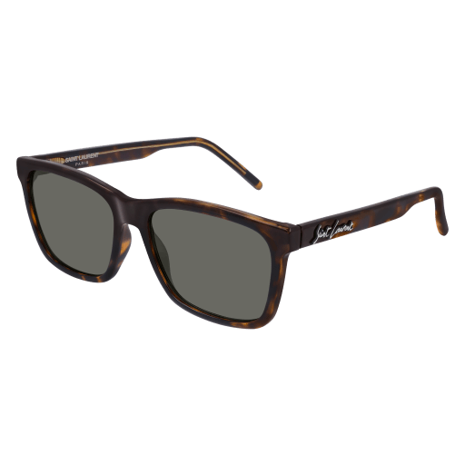 Saint Laurent SL 318 round sunglasses in Havana Havana Grey/Nylon