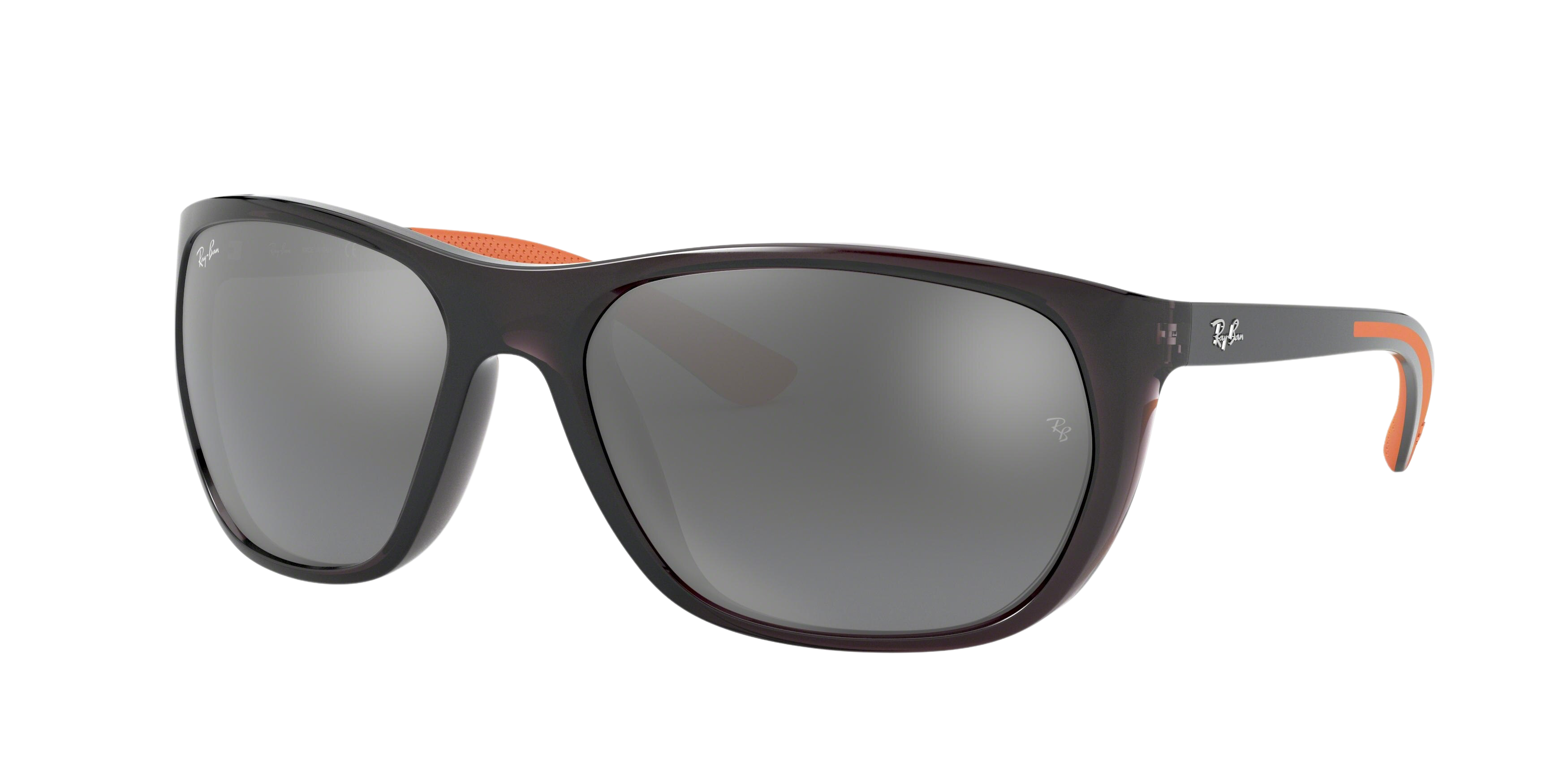 Ray-Ban RB4307 square sunglasses in Transparent Grey