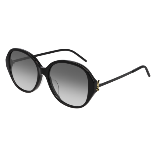 Saint Laurent SL M48S_B/K round sunglasses in Black
