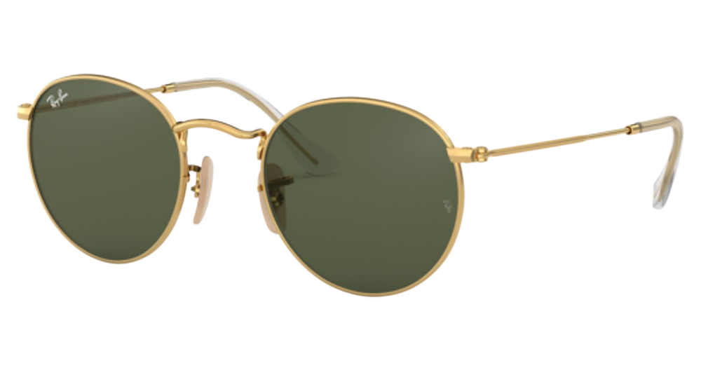 Ray-Ban RB3447N ROUND METAL round sunglasses in Arista/G 15 Green
