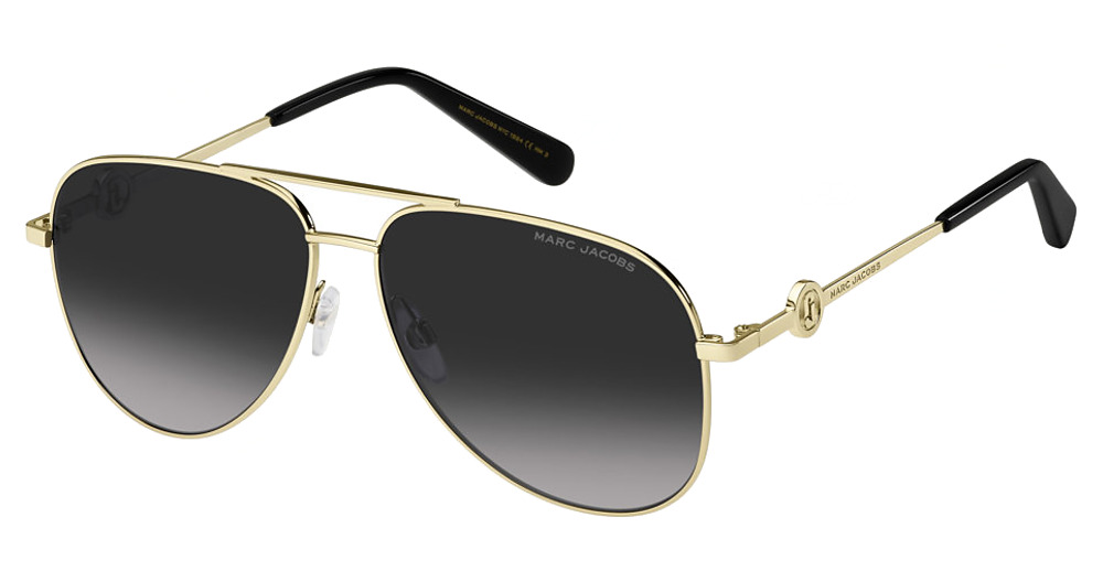 Marc Jacobs MARC 653/S sunglasses in Gold Blck/Dark Grey Shaded