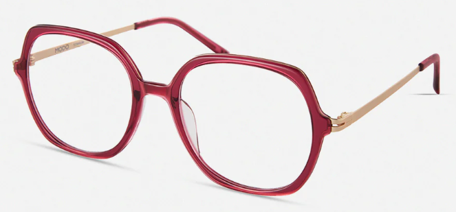Modo 4563 round eyeglasses in Dark Magenta