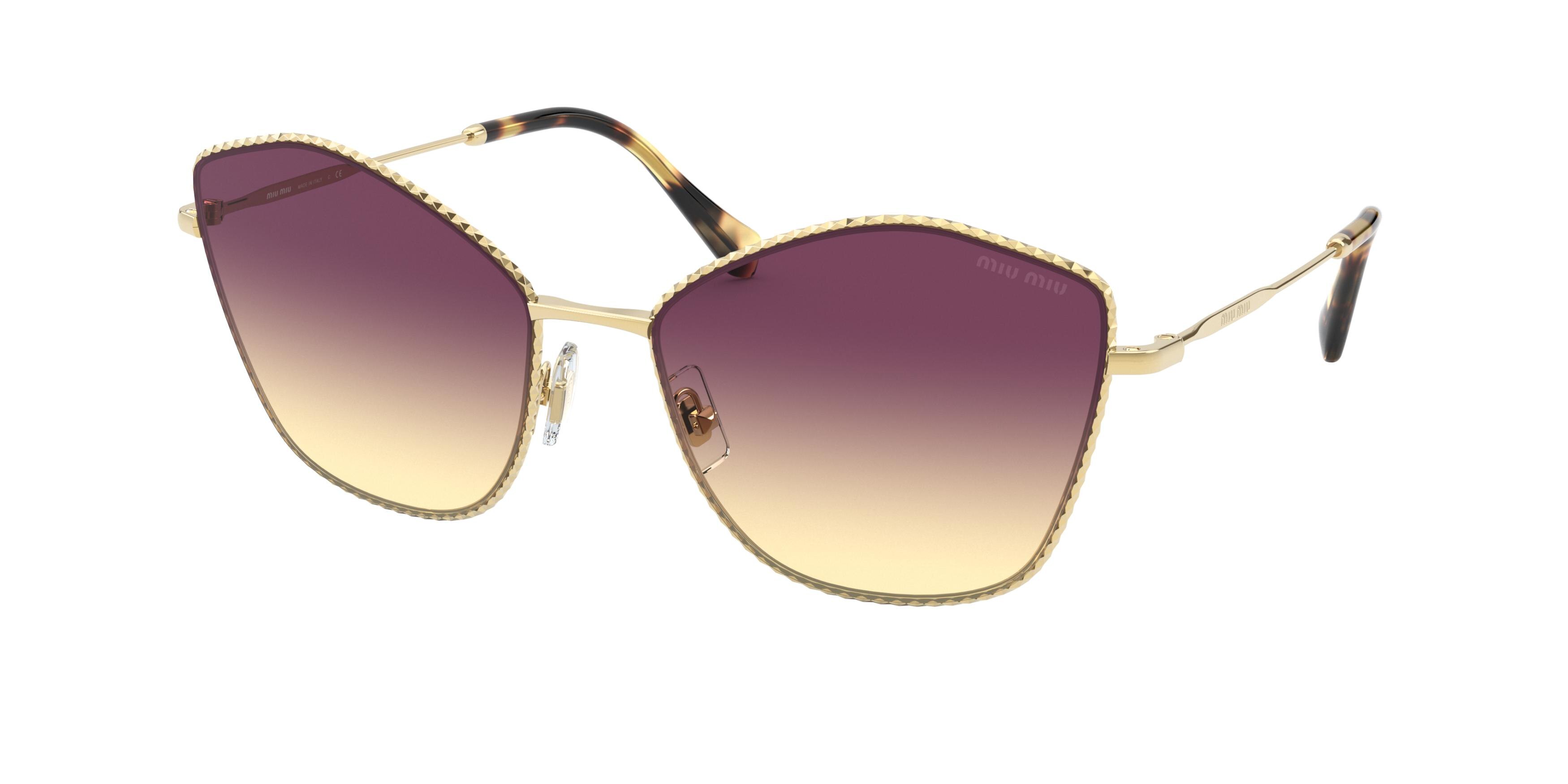 Miu Miu MU 60VS cateye sunglasses in Gold