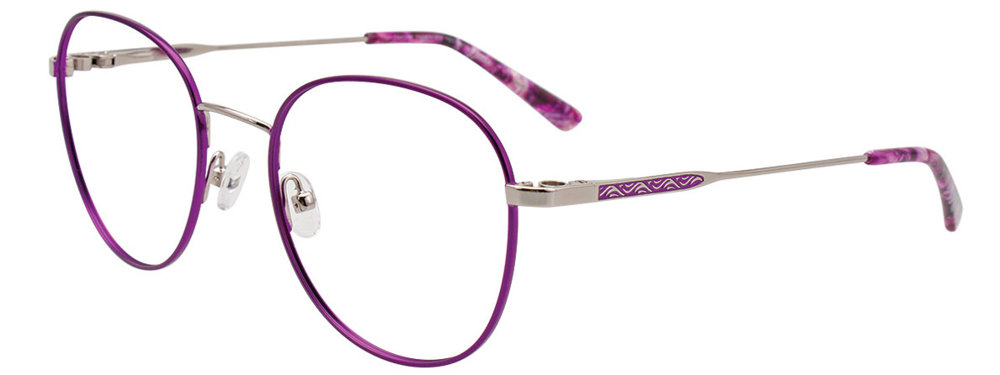 Satin Violet & Shiny Grey