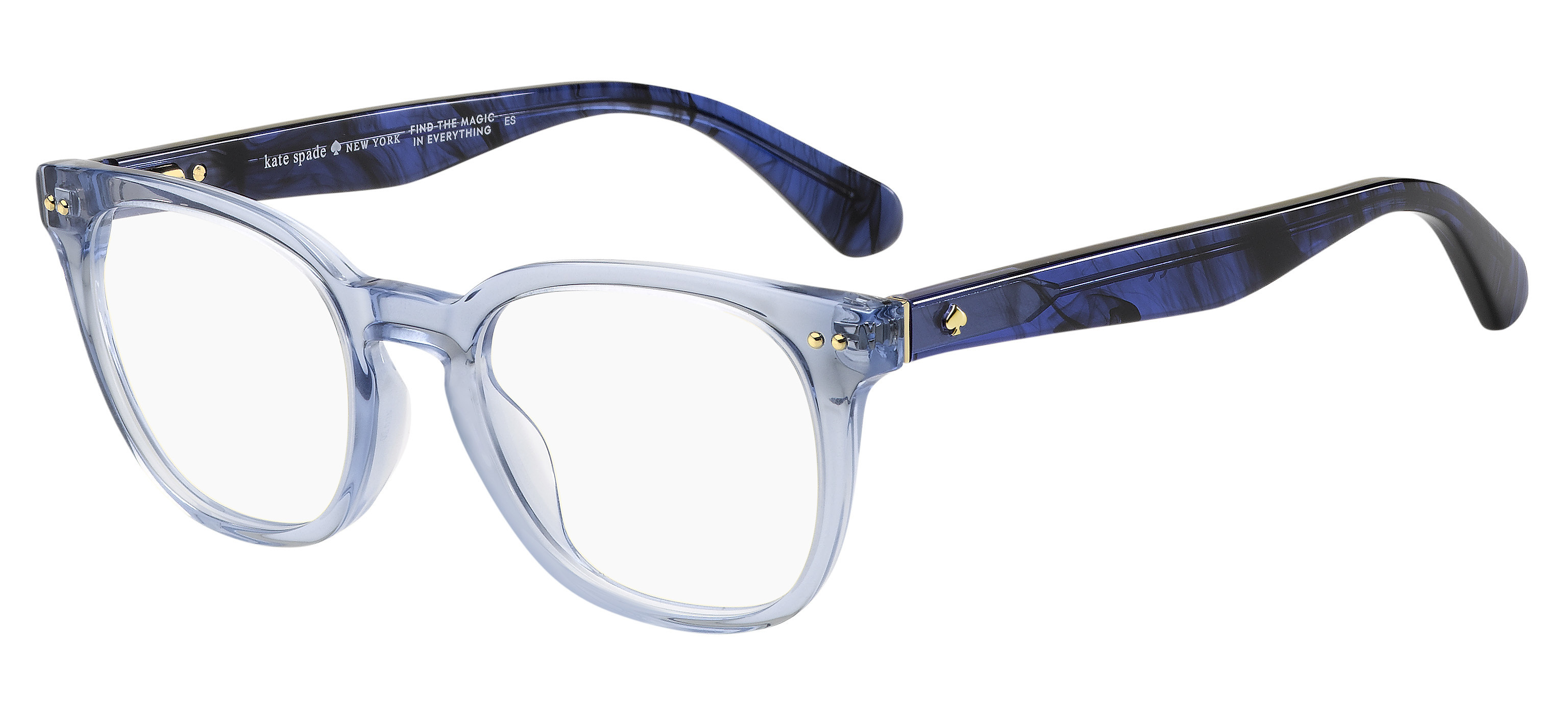 Kate Spade Brynlee square eyeglasses in Crystal Blue