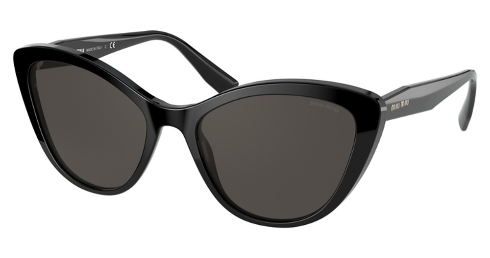Miu Miu MU 05XS cateye sunglasses in Black/Dark Grey