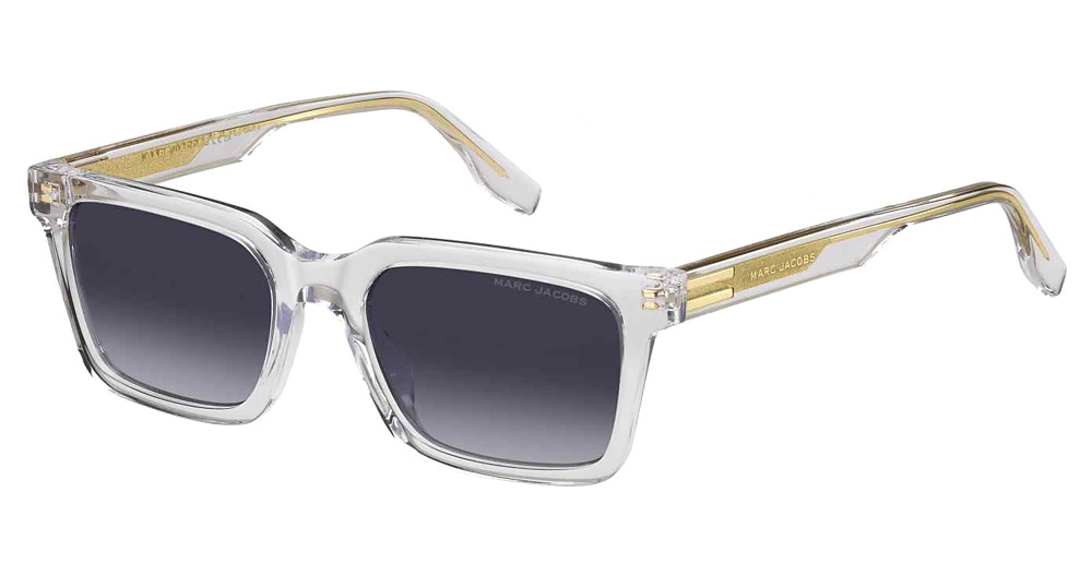 Marc Jacobs MARC 719/S rectangle sunglasses in Crystal/Dark Grey Shaded