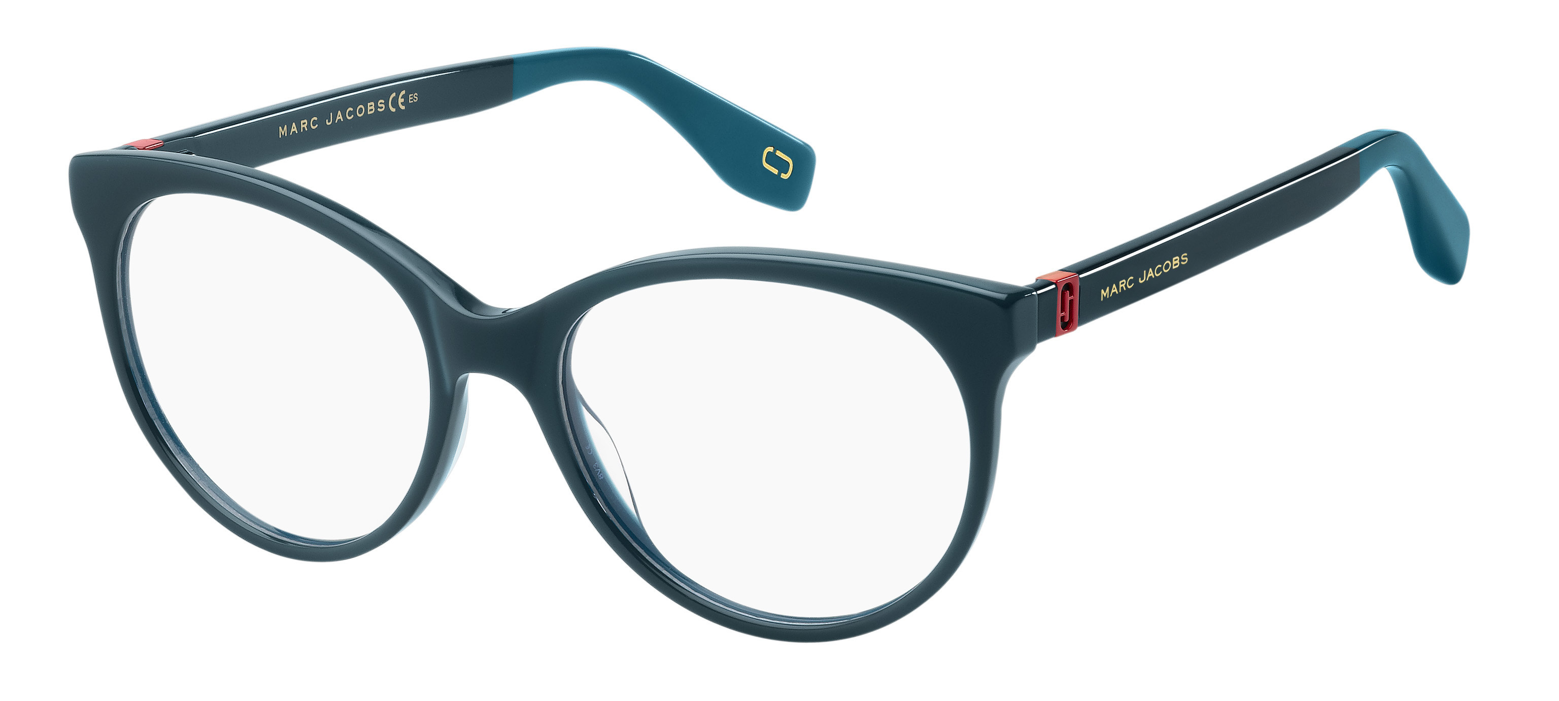 Marc Jacobs Marc 350 cateye eyeglasses in Transparent Teal Tea