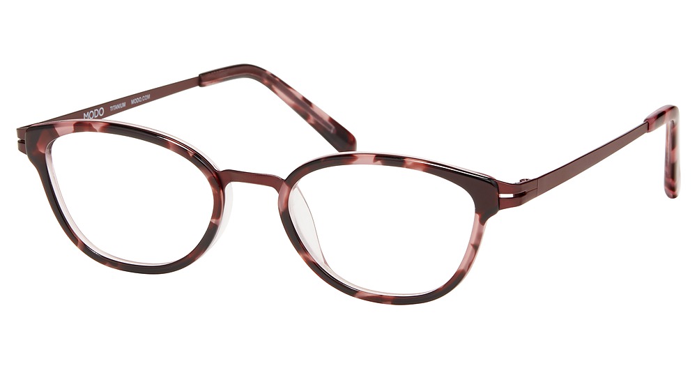 Modo 4539 round eyeglasses in Pink Tortoise