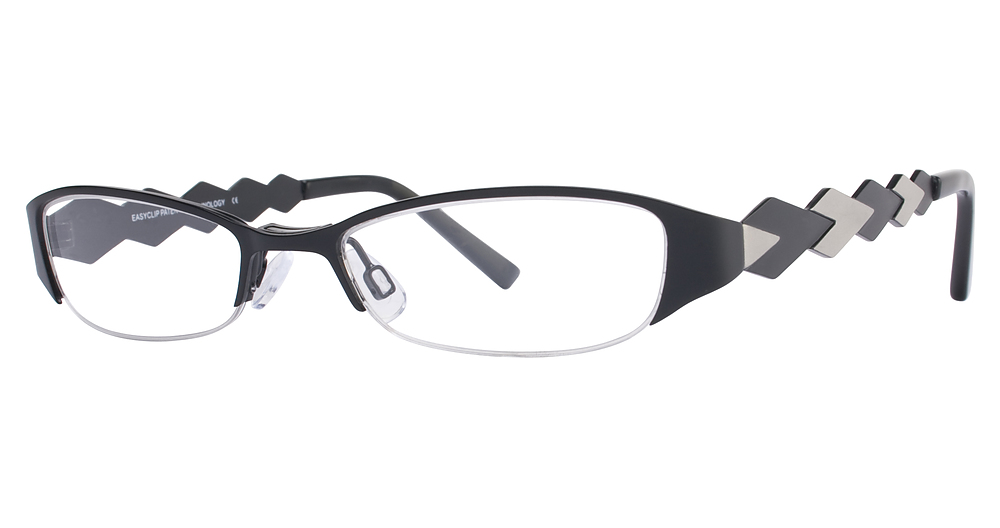 Satin Black & Silver
