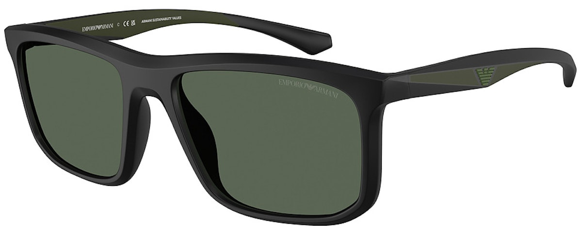 MATTE BLACK / DARK GREEN