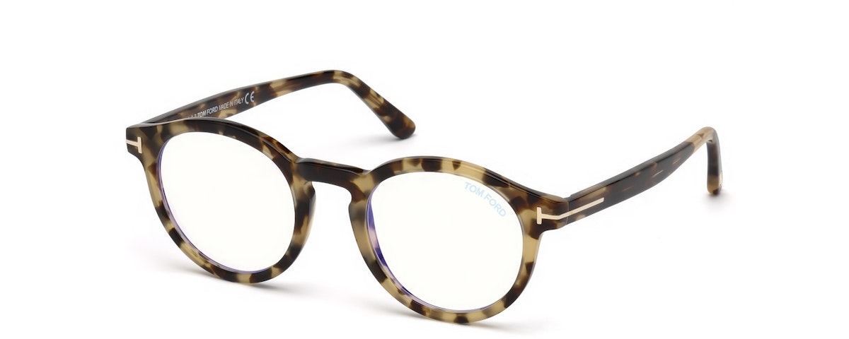 Shiny Vintage Havana/ Blue Block Lenses