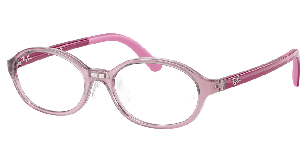 Ray-Ban RY1616D round eyeglasses in Transparent Pink