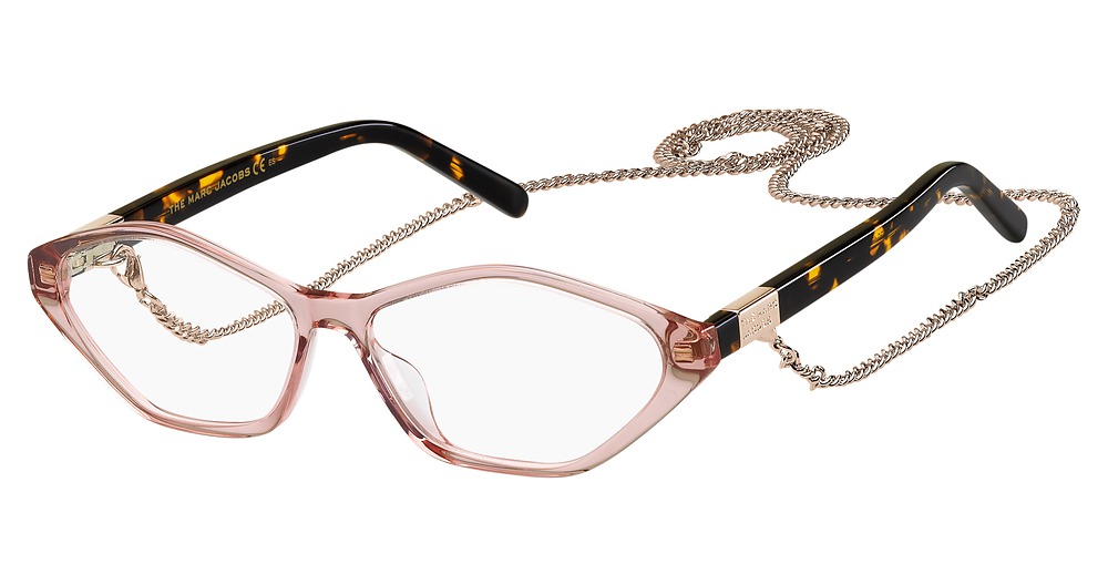 Marc Jacobs MARC 498 irregular eyeglasses in Havana Peach