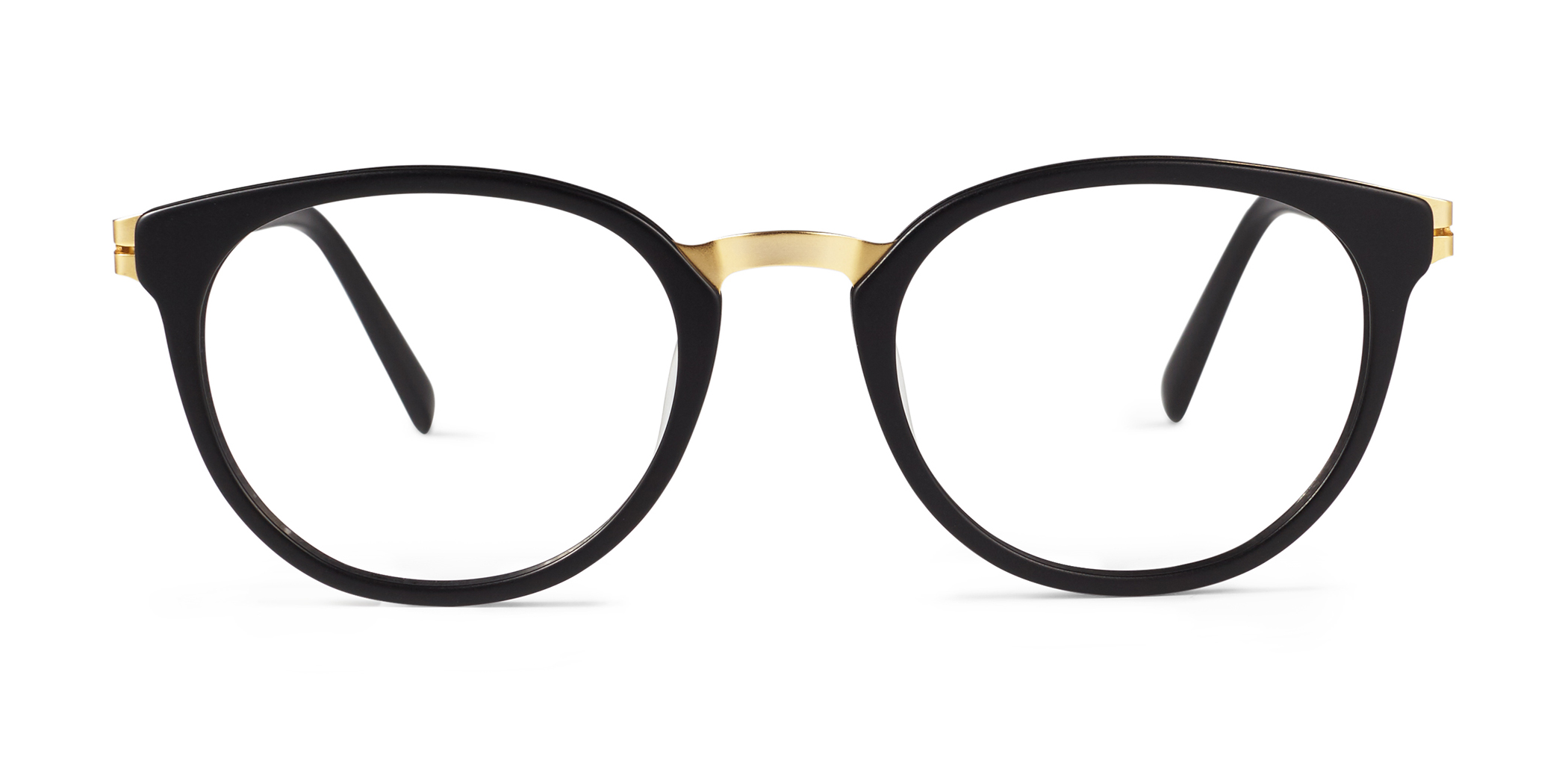 Modo 4509 round eyeglasses in Matte Black/Gold