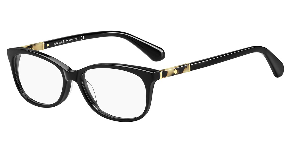 Kate Spade Kaileigh rectangle eyeglasses in Black Havana