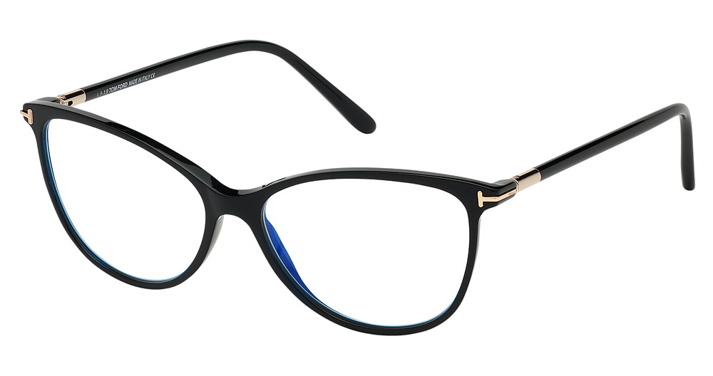 Tom Ford FT5616-B square eyeglasses in Shiny Black