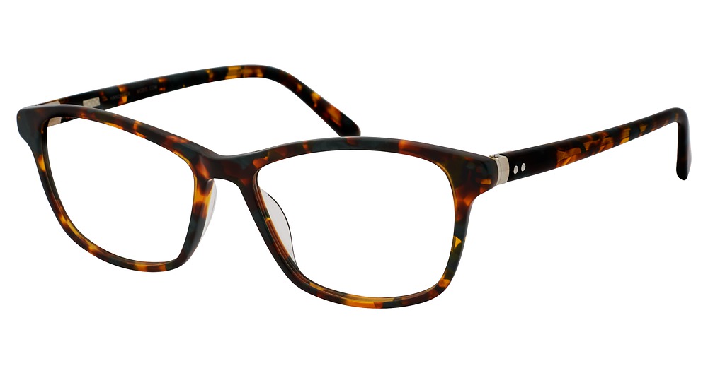 Modo 6526 rectangle eyeglasses in Green Tortoise Marble
