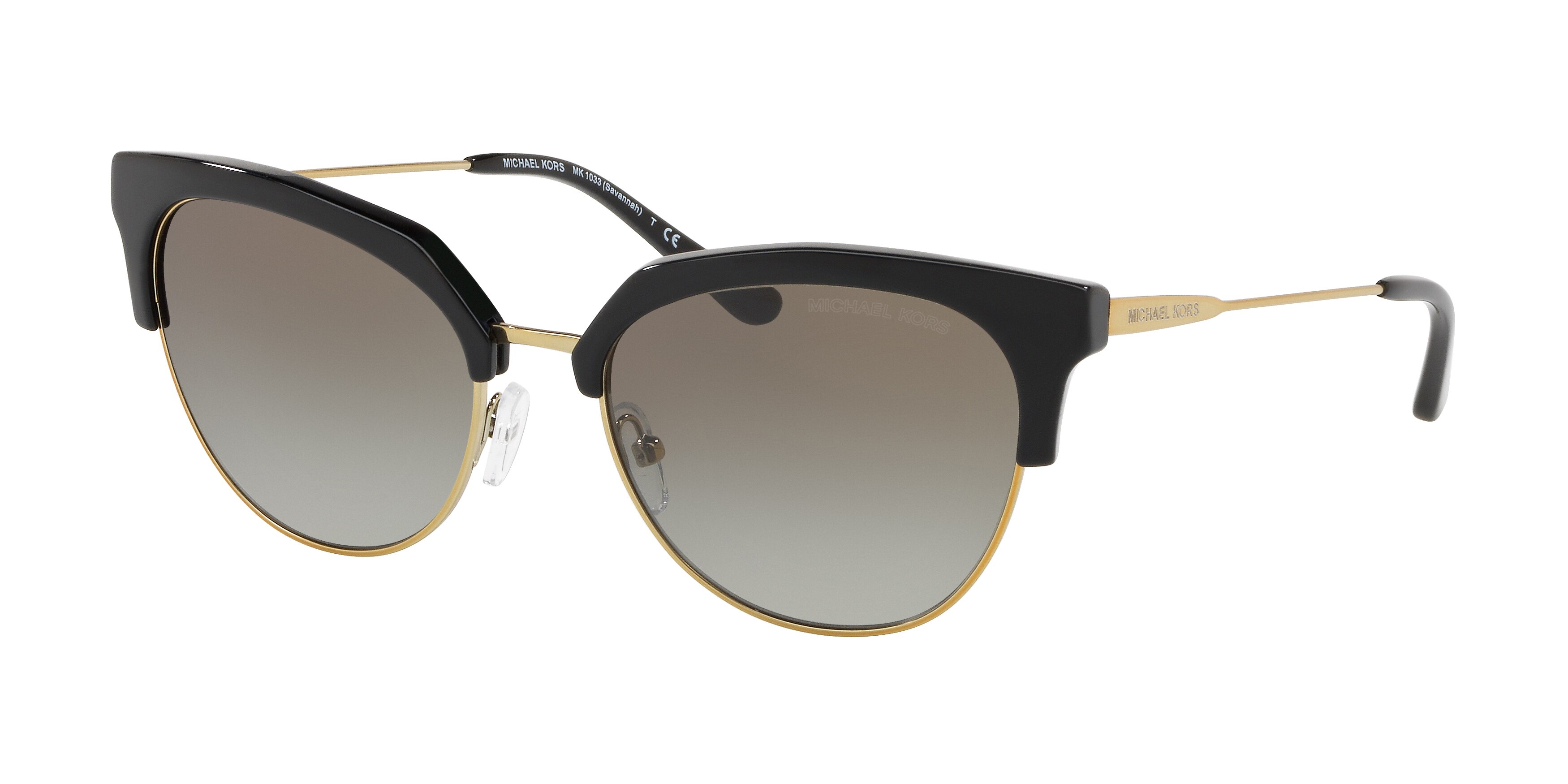 BLACK/SHINY PALE GOLD-TONE