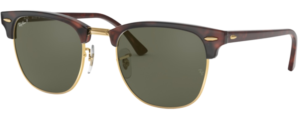 Ray Ban RB3016 CLUBMASTER RED HAVANA G 15 GREEN Shop Glasses Online Aker Eye Downtown Playalinda Titusville FL