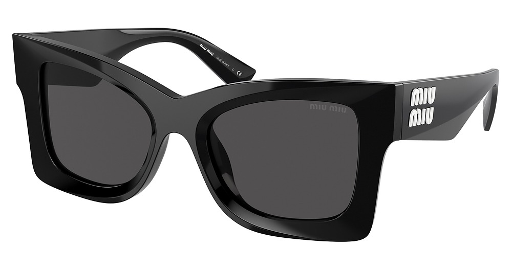 Miu Miu MU 08WS cateye sunglasses in Black/Dark Grey