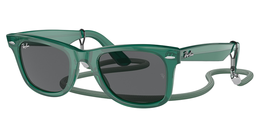 TRANSPARENT GREEN / DARK GREY