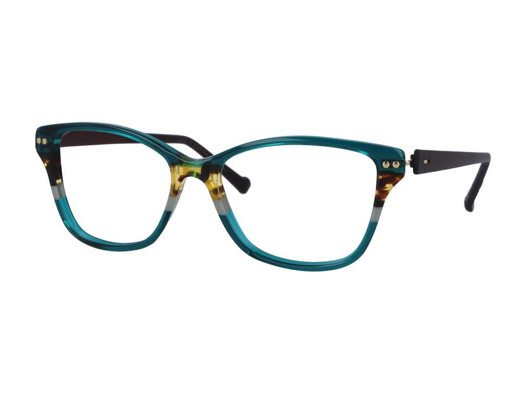 iGreen IGV04.68 cateye eyeglasses in Green/Havana Stripe