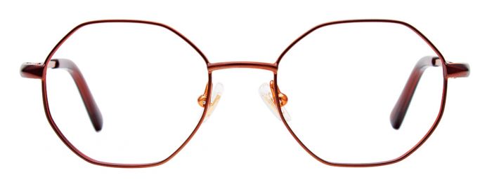Satin Dark Brown & Shiny Orange