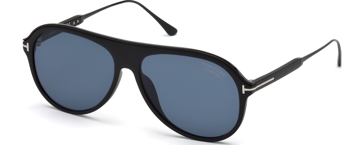 Matte Black, Matte Black Metal Details/ã‚ Polarized Blue Lenses