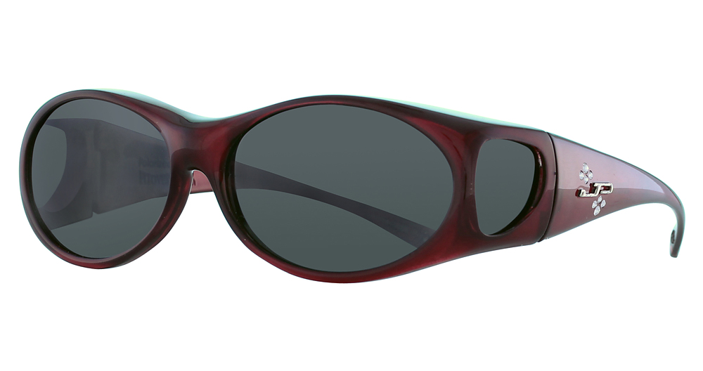 Claret with Swarovski® Crystals / GREY LENS