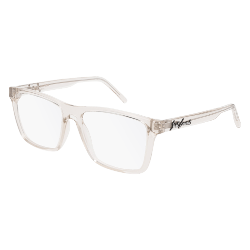 Saint Laurent SL 337 rectangle sunglasses in Beige Beige Transparent