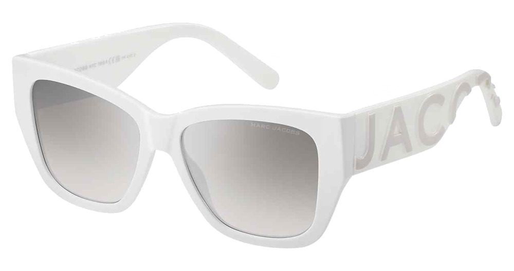 Marc Jacobs MARC 695/S square sunglasses in Whgry/Grey Mirrorshade Silver