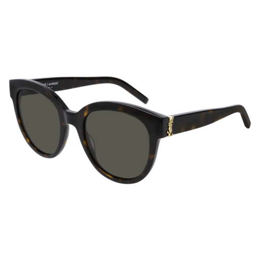 Saint Laurent SL M29 round sunglasses in Havana