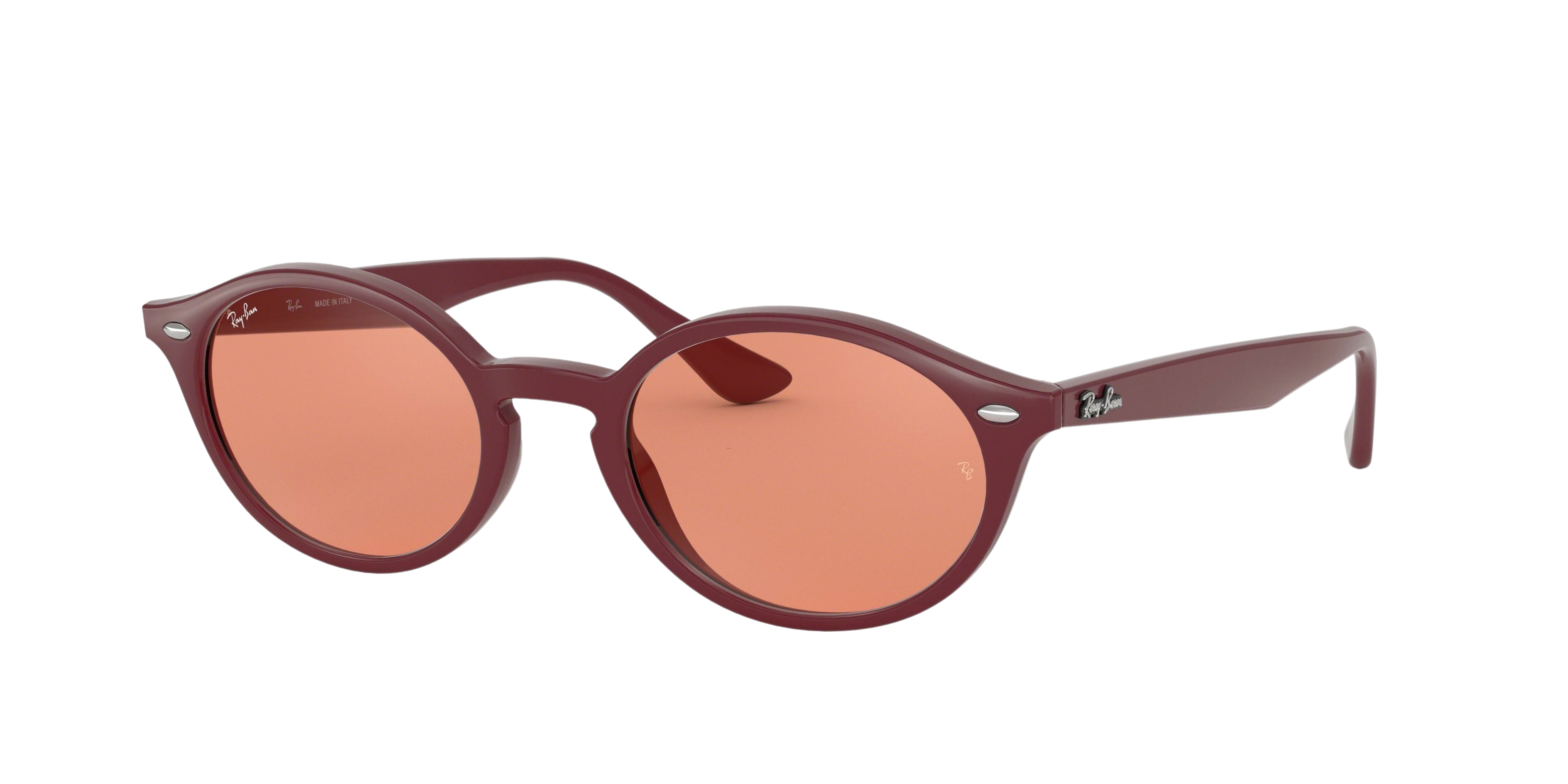 Ray-Ban RB4315 round sunglasses in Amaranth