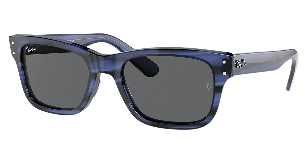 STRIPED BLUE / DARK GREY