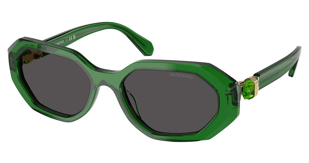 TRANSPARENT GREEN / DARK GREY