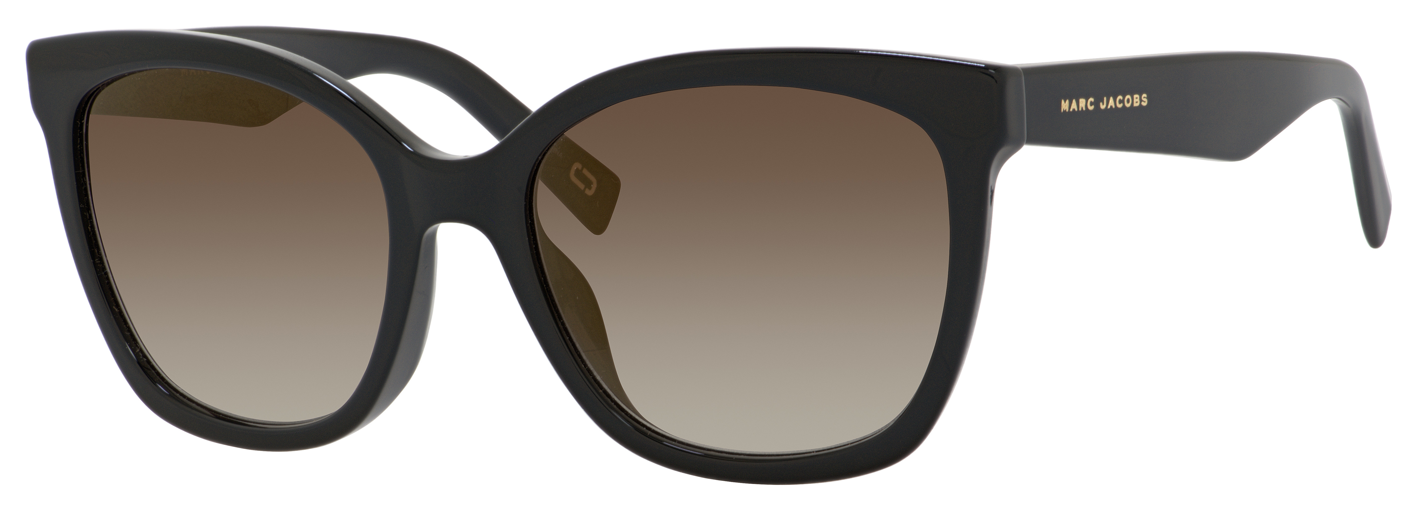 Marc Jacobs Marc 309/S square sunglasses in Black (Jl Brown Ss Gold)