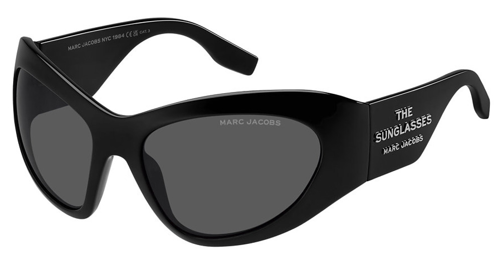 Marc Jacobs MARC 773/S rectangle sunglasses in Black/Grey