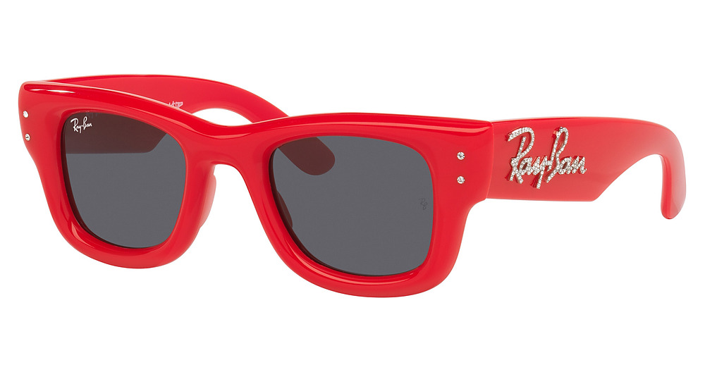 RED WITH STRASS / ULTRA BLACK