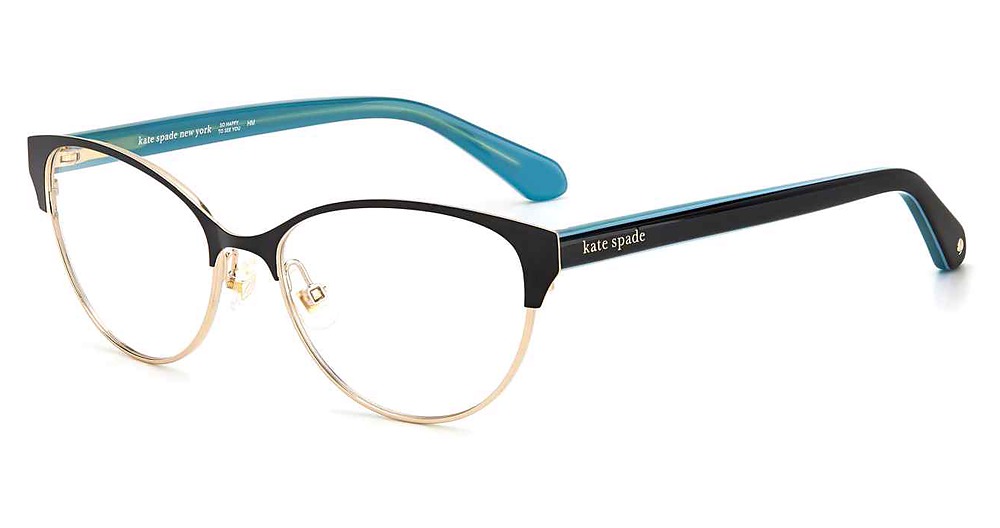 Kate Spade EMELYN rectangle eyeglasses in Black