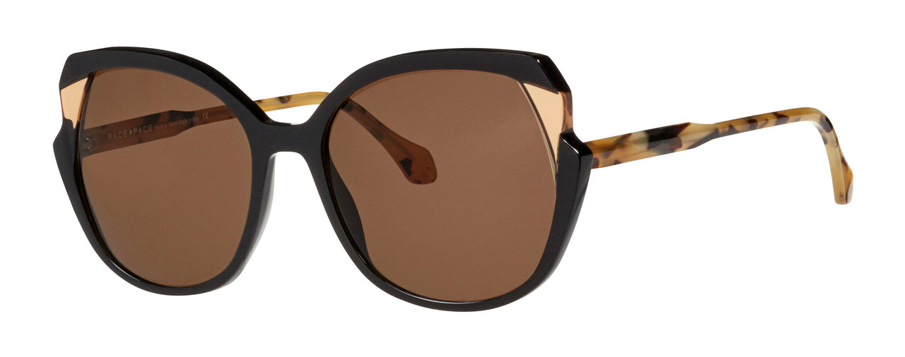 Black with Dark Brown Lenses