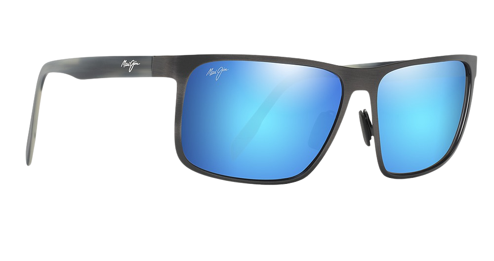 Brushed Dark Gunmetal / Blue Hawaii