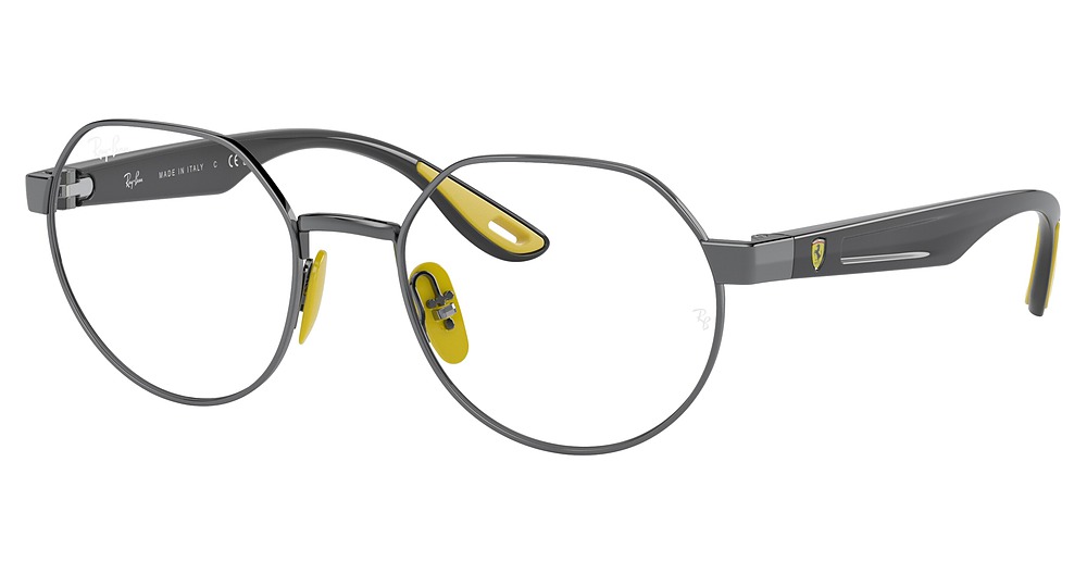 Ray-Ban RX6492M round eyeglasses in Gunmetal