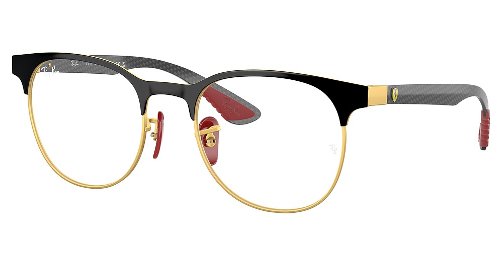Ray-Ban RX8327VM round eyeglasses in Black on Matte Arista