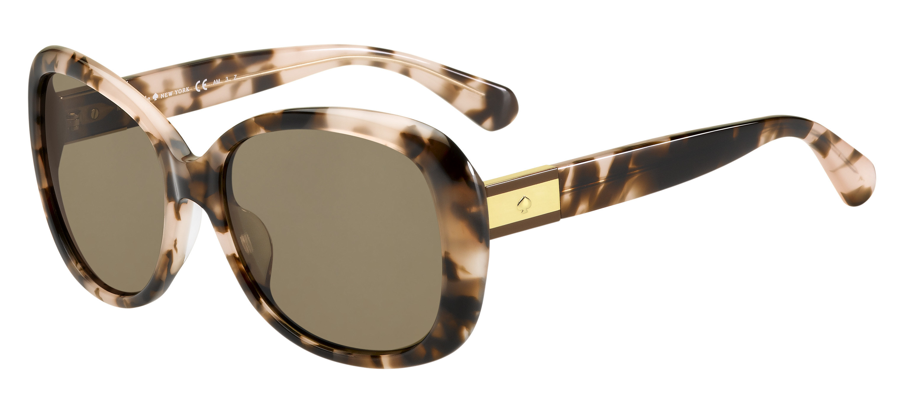 Kate Spade Judyann/P/S rectangle sunglasses in Pink Havana (Sp Bronze Pz)